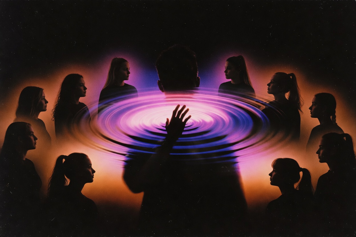 Host broadcasting to a circle of guests